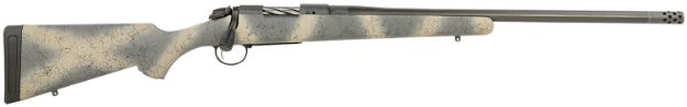 Picture of Bergara Rifles B14S522CF B-14 Ridge Carbon Wilderness 6.5 Creedmoor 4+1 22" Carbon Fiber  Wrapped Barrel, Gray Cerakote Steel Receiver, SoftTouch Woodland Camo Fixed American Style Stock, Right Hand