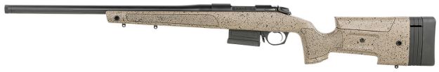 Picture of Bergara Rifles B14S352LC B-14 HMR 6.5 Creedmoor 5+1 22" Graphite Black Cerakote Barrel, Black Speckled Brown Molded w/Mini-Chassis, Adjustable LOP & Cheek Piece Stock, Left Hand