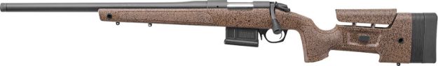 Picture of Bergara Rifles B14S354LC B-14 HMR 22-250 Rem 5+1 24" Graphite Black Cerakote Barrel, Black Speckled Brown Molded w/Mini-Chassis, Adjustable LOP & Cheek Piece Stock, Left Hand