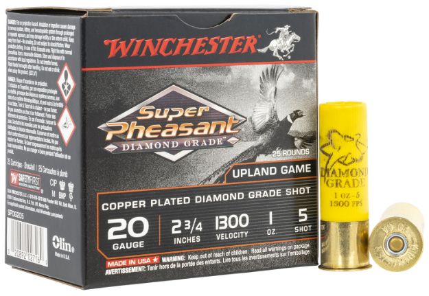 Picture of Winchester Ammo SPDG205 Super Pheasant Diamond Grade 20Gauge 2.75" 1oz 5Shot 25 Per Box/10 Case