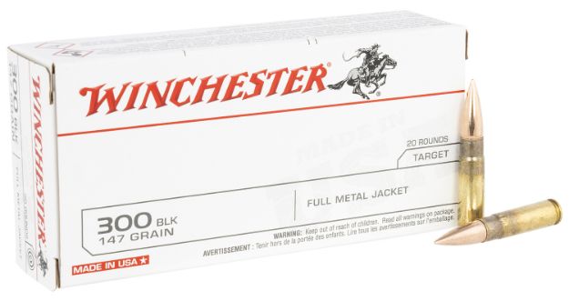 Picture of Winchester Ammo USA300B147 USA  300Blackout 147gr Full Metal Jacket Open Tip 20 Per Box/10 Case