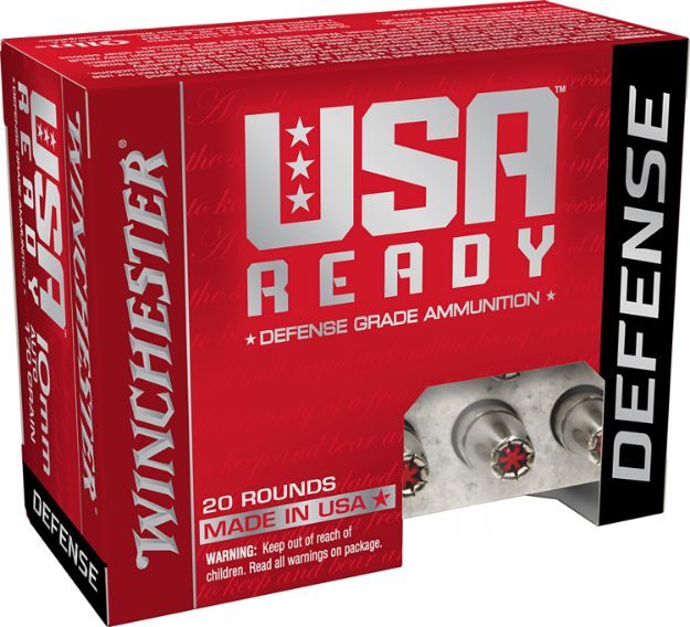 Picture of Winchester Ammo RED10HP USA Ready 10mmAuto 170gr Hex Vent Hollow Point 20 Per Box/10 Case