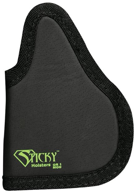 Picture of Sticky Holsters OR1MOD OR-1 Modified Black/Green Latex Free Rubber Fits Sig P938/Kimber Micro 9 Ambidextrous