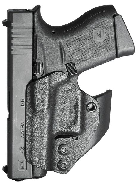 Picture of Mission First Tactical H2GL43AIWBM Minimalist Holster IWB Black Polymer Belt Clip Fits Glock 42/43/43X/48 Ambidextrous