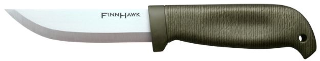 Picture of Cold Steel CS-20NPK Finn Hawk 4" Fixed Plain Cryo 4116 SS Blade/OD Green TPR Handle