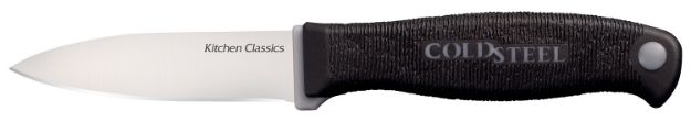 Picture of Cold Steel CS59KSPZ Kitchen Classics Paring 3" Fixed Plain Cryo 4116 SS Blade/4" Black Kray-Ex Handle