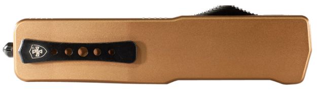 Picture of Templar Knife LAAB221 Premium Lightweight Large 3.50" OTF Tanto Plain Black Oxide Stonewashed Powdered D2 Steel Blade/5.25" Bronze Anodized Aluminum Handle