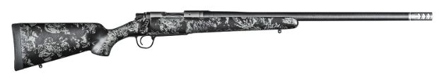 Picture of Christensen Arms 8010612700 Ridgeline FFT Full Size 22-250 Rem 4+1, 20" Stainless Steel Threaded Barrel, Stainless Aluminum Receiver, Black w/Gray Accents Fixed Sporter w/Flash Forged Technology Stock