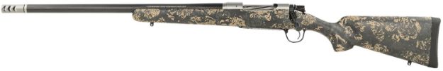 Picture of Christensen Arms 8010617100 Ridgeline FFT 6.5 Creedmoor 4+1 20" Carbon Fiber/Threaded Barrel, Stainless Steel, Green with Black/Tan Accents Stock, Left Hand