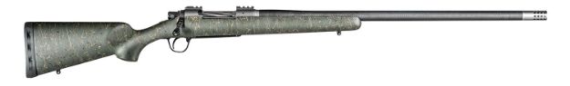 Picture of Christensen Arms CA10268315333 Summit TI  Full Size 7mm Rem Mag 3+1, 26" Natural Titanium Steel Threaded Barrel, Natural Titanium Aluminum Receiver, Green w/Black/Tan Accents Fixed Sporter Stock