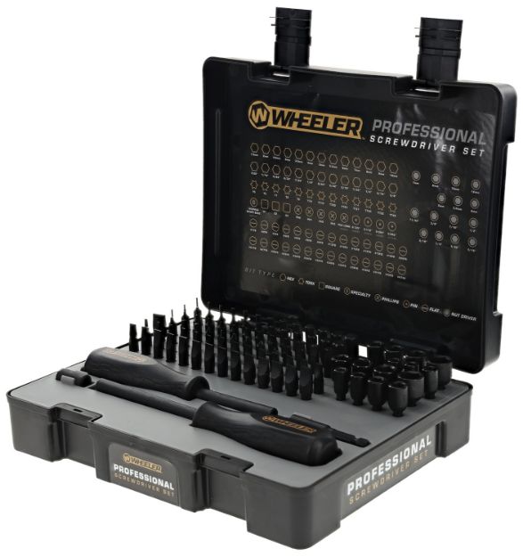 Picture of Wheeler 4001003 Professional Screwdriver Set Black 100 Pieces