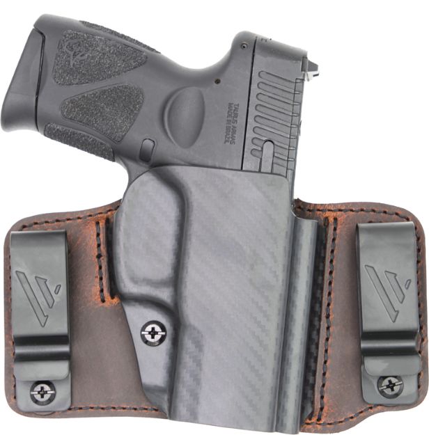 Picture of Versacarry INS201365 Insurgent Deluxe IWB/OWB Brown Polymer Belt Clip Fits Sig P365 Right Hand