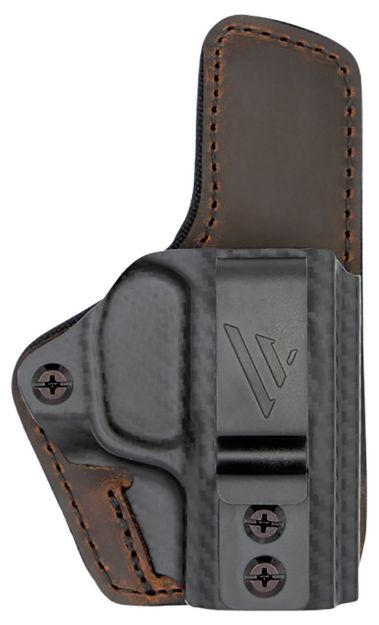 Picture of Versacarry CFC211G19 Comfort Flex Custom IWB Brown Polymer Belt Clip Fits Glock 19 Right Hand