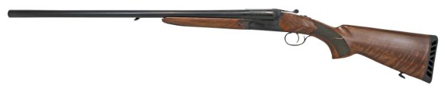 Picture of Iver Johnson Arms IJ800-28 IJ800  Full Size 12 Gauge Break Open 3" 2 Shot 28" Black Side By Side Barrel, Black Steel Receiver, Fixed Walnut Wood Stock, Ambidextrous