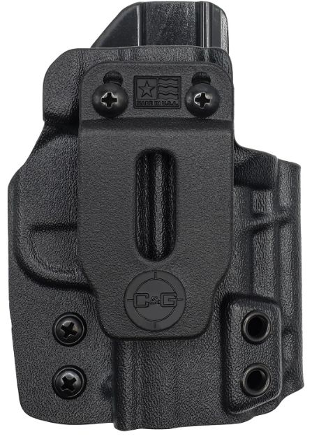 Picture of C&G Holsters 0952100 Covert  IWB Black Kydex Belt Clip Fits Springfield Hellcat Right Hand