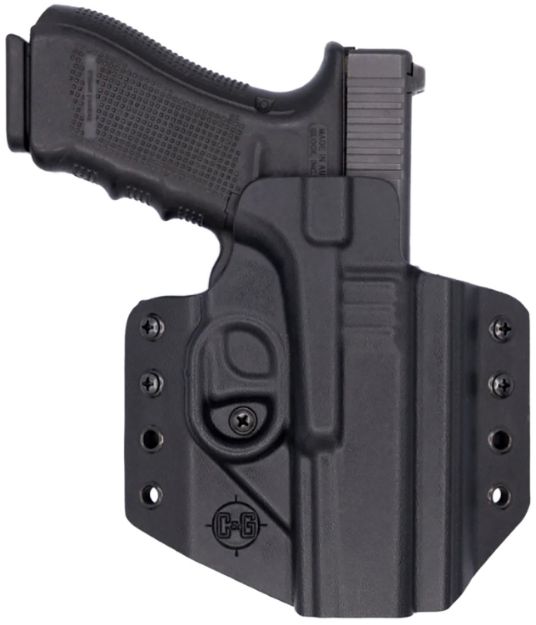 Picture of C&G Holsters 0000100 Covert  OWB Black Kydex Belt Loop Glock 17/22/47