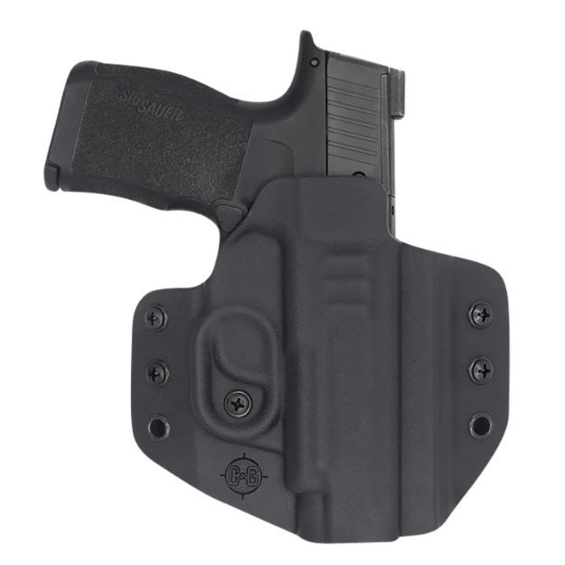 Picture of C&G Holsters 0250100 Covert  OWB Black Kydex Belt Loop Fits Sig P365 XL Right Hand