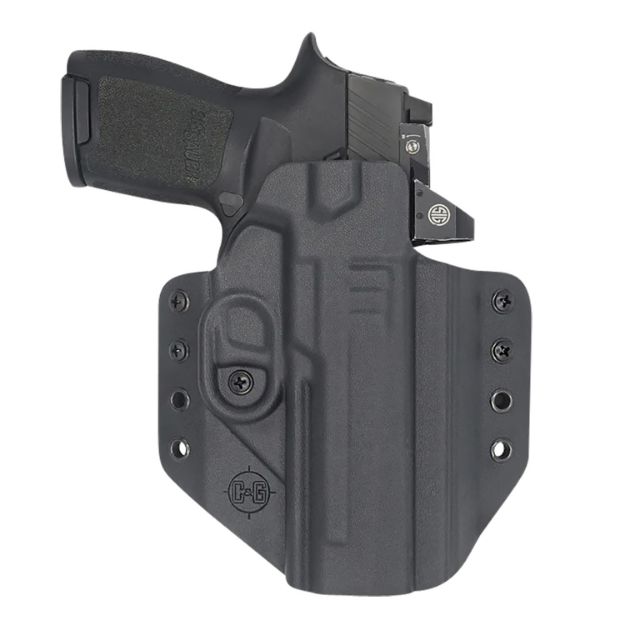 Picture of C&G Holsters 0280100 Covert  OWB Black Kydex Belt Loop Fits Sig P320 M17/X5 Right Hand