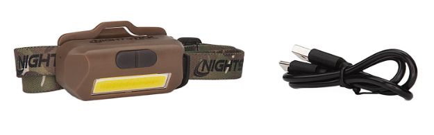 Picture of Nightstick USB4510F USB-4510F Multi-Flood Flat Dark Earth 35/60/250 Lumens Green/Red/White LED Bulb Clip-On/Camo Strap