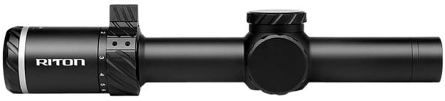 Picture of Riton Optics 3T18ASIBLK2 3 Tactix Black 1-8x24mm 30mm Tube Illuminated OT Reticle