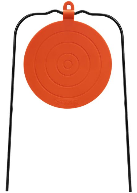 Picture of Champion Targets 40867 Gong  Champion Centerfire Hanging Metal Target/ Black/Orange