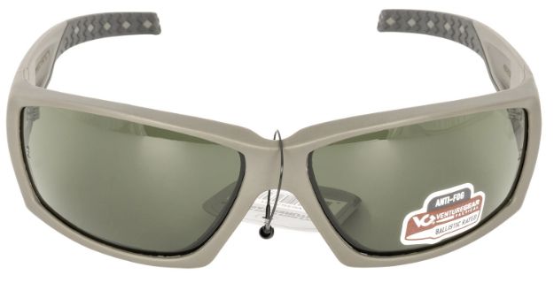 Picture of Pyramex VGSG722T Venture Gear Tactical Overwatch Adult Gray Lens Polycarbonate OD Green Frame