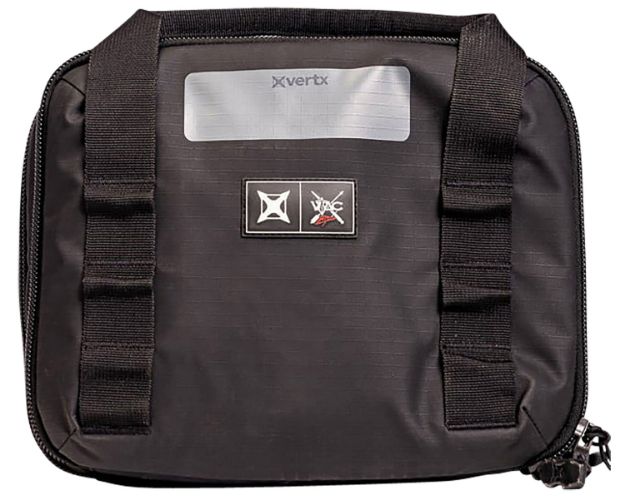 Picture of Vertx VTX5710 VTAC Double Pistol Case Black Holds 4 Handguns 420D Nylon Ripstop