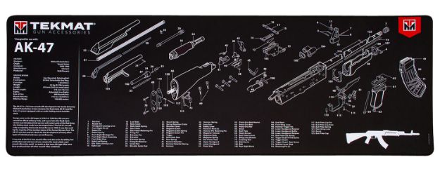 Picture of TekMat TEKR36AK47 AK-47 Ultra 44 Cleaning Mat AK-47 Parts Diagram 15" x 44"