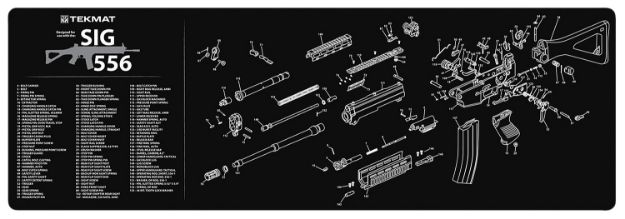 Picture of TekMat TEKR36SIG556 Sig Sauer 556 Cleaning Mat Sig 556 Parts Diagram 12" x 36"