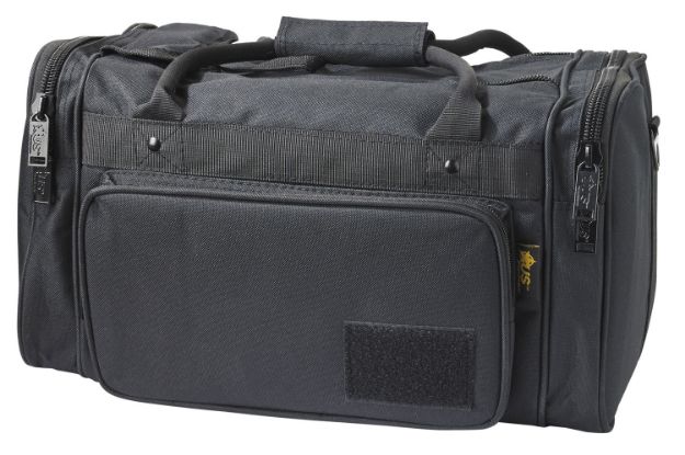 Picture of US PeaceKeeper P21115 Medium Range Bag Water Resistant Black 600D Polyester with Pockets, Removable Gun Rug, & Wraparound Handles 18" L x 10" H x 10" D Exterior Dimensions