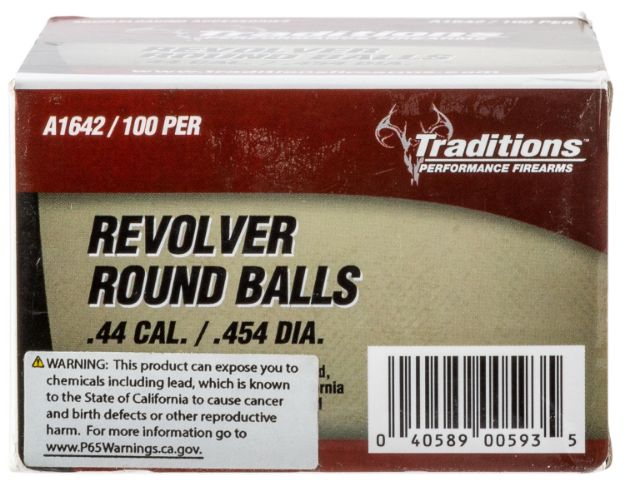 Picture of Traditions A1642 Revolver  44Cal Lead Ball 140gr 100/Box