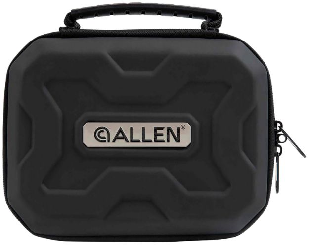 Picture of Allen 827 EXO  Handgun Case Black Polymer, Molded Carry Handle, Egg Crate Foam & Lockable Zippers 7" x 5.25"