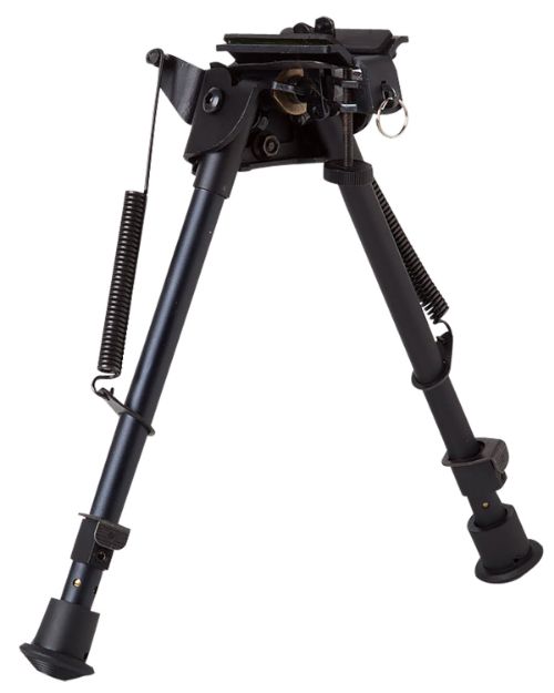 Picture of Firefield FF34024 Compact  Bipod 9-14" Black Aluminum Swivel Stud Attachment or Picatinny Rail (Adapter Included)