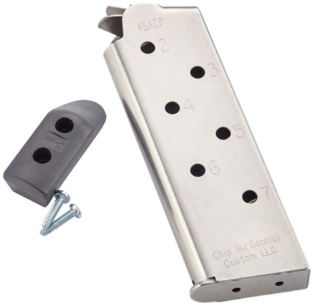 Picture of CMC Products 14121 Match Grade  7rd 45 ACP Fits 1911 Officer Stainless/Black