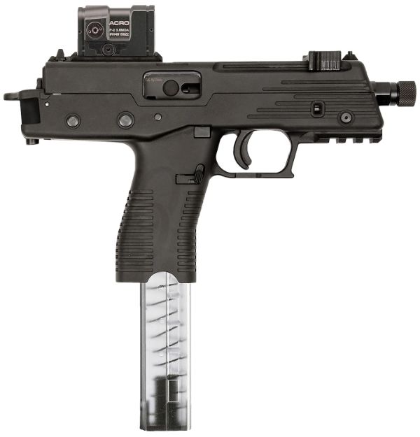 Picture of B&T Firearms BT42001USTB TP380  380 ACP 30+1 5" Black Anodized Threaded Barrel, Black Aluminum Receiver, Black Polymer Grips, Aimpoint Acro P-2