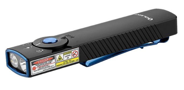 Picture of Olightstore Usa Inc ARKFELDPRO3RBKCW Arkfeld Pro  Black 1/15/100/420/1,300 Lumens White LED Green Laser UV Light