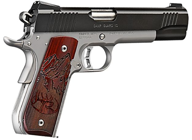 Picture of Kimber Mfg.,inc 3000233   10mm 8+1 5" Front Serrations Stainless Steel Slide Satin Silver Round Heel Rosewood Grip