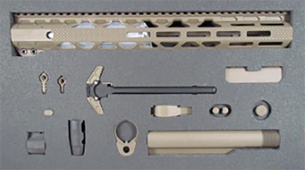 Picture of Timber Creek Outdoors TCGKD Greyman Complete Build Kit AR-15 Rifle Desert