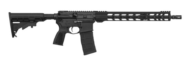 Picture of ZRO Delta 223WYBR012 Ready Series ZR01 Full Size 223 Wylde 30+1 16" Black Nitride Threaded Barrel, Black Aluminum Receiver, M-LOK Handguard, Adjustable Black Synthetic Stock, Black A2 Grip