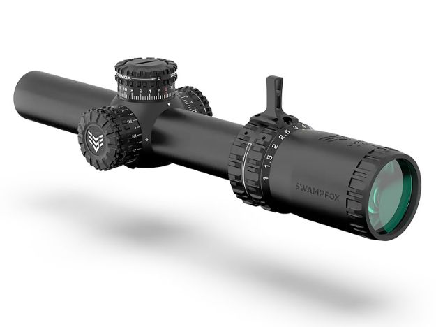 Picture of Swampfox Optics ARH11024GB Arrowhead  Black 1-10x 24mm 30mm Tube Guerrilla Dot BDC Reticle