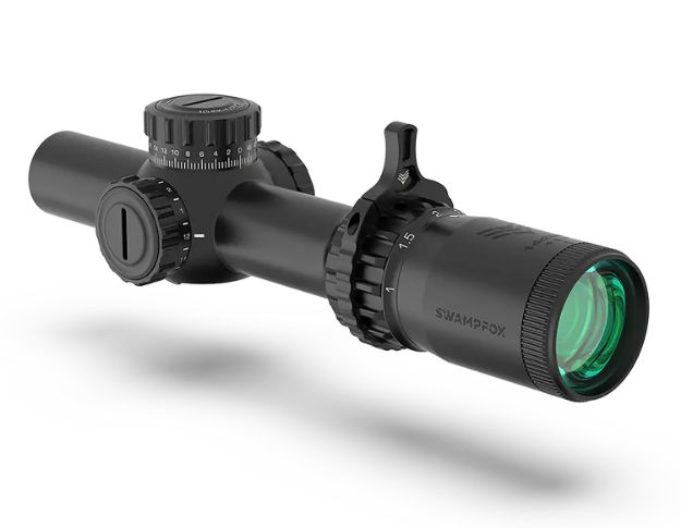 Picture of Swampfox Optics THK16241GF Tomahawk II  Black 1-6x 24mm 30mm Tube Bright Fiber Optic Green Reticle