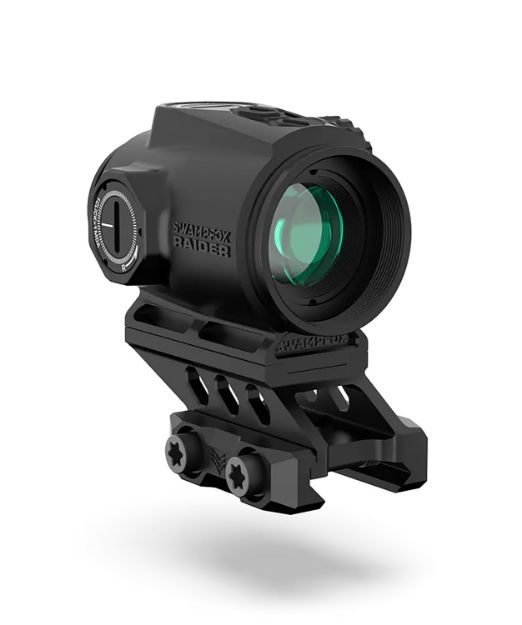 Picture of Swampfox Optics RMPS120G6 Raider Micro Prism Black 1x 20mm Tube 6 MOA Green Dot Reticle Green Laser