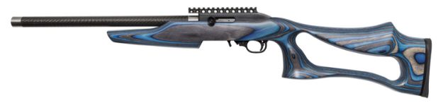 Picture of Magnum Research SSEB22G Magnum Lite SwitchBolt Full Size 22 LR 10+1 17" Black Anodized Carbon Steel/Threaded Barrel, Black w/Integral Scope Base Receiver/ Blue Fixed Thumbhole Stock, Right Hand