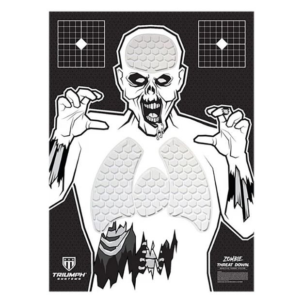 Picture of Triumph Systems 031513001 Threat Down Reactive Splatter Target Zombie Hanging Paper 30"H x 22"W