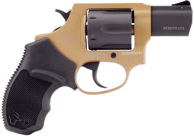 Picture of Taurus 285621ULC30 856 Ultra-Lite 38 Special 6rd 2" Matte Black Cylinder Cerakote Sabre Sand Transfer Bar Safety