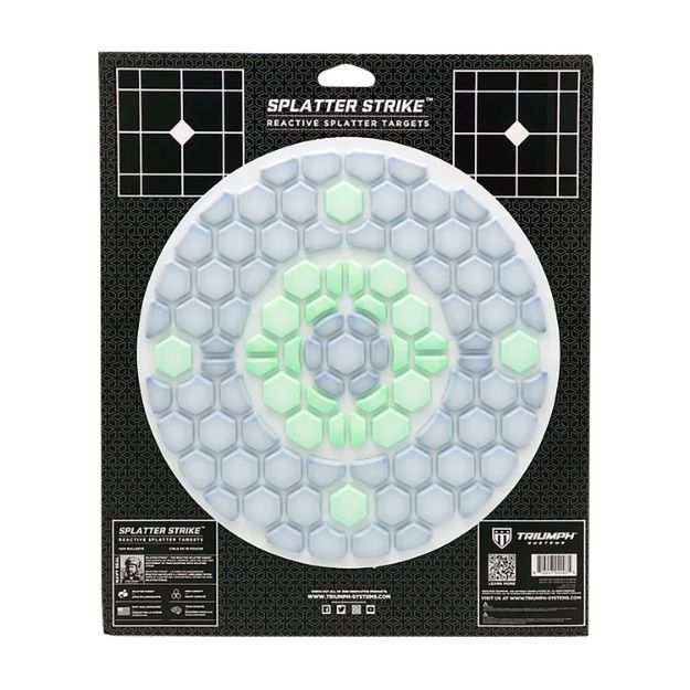 Picture of Triumph Systems 031502001 Splatter Strike Reactive Splatter Target Bullseye Hanging Corrugate