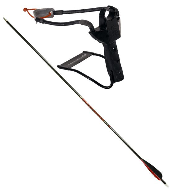 Picture of Marksman 3075 Marksman 3075 Pocket Hunter Slingshot Black Steel Frame Black Molded Handle