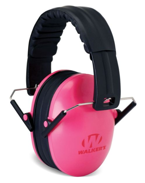 Picture of Walker's GWPFKDMPK Youth Passive Muff 23 dB Over the Head Pink/Black Polymer