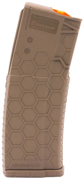 Picture of Hexmag HX30ARFDE Series 2  Flat Dark Earth Detachable 30rd Multi-Caliber for AR-15