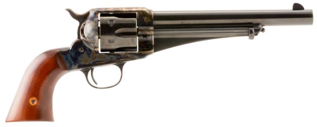 Picture of Taylors & Company 550378 1875 Army Outlaw 357 Mag Caliber with 7.50" Blued Finish Barrel, 6rd Capacity Blued Finish Cylinder, Color Case Hardened Finish Steel Frame & Walnut Grip